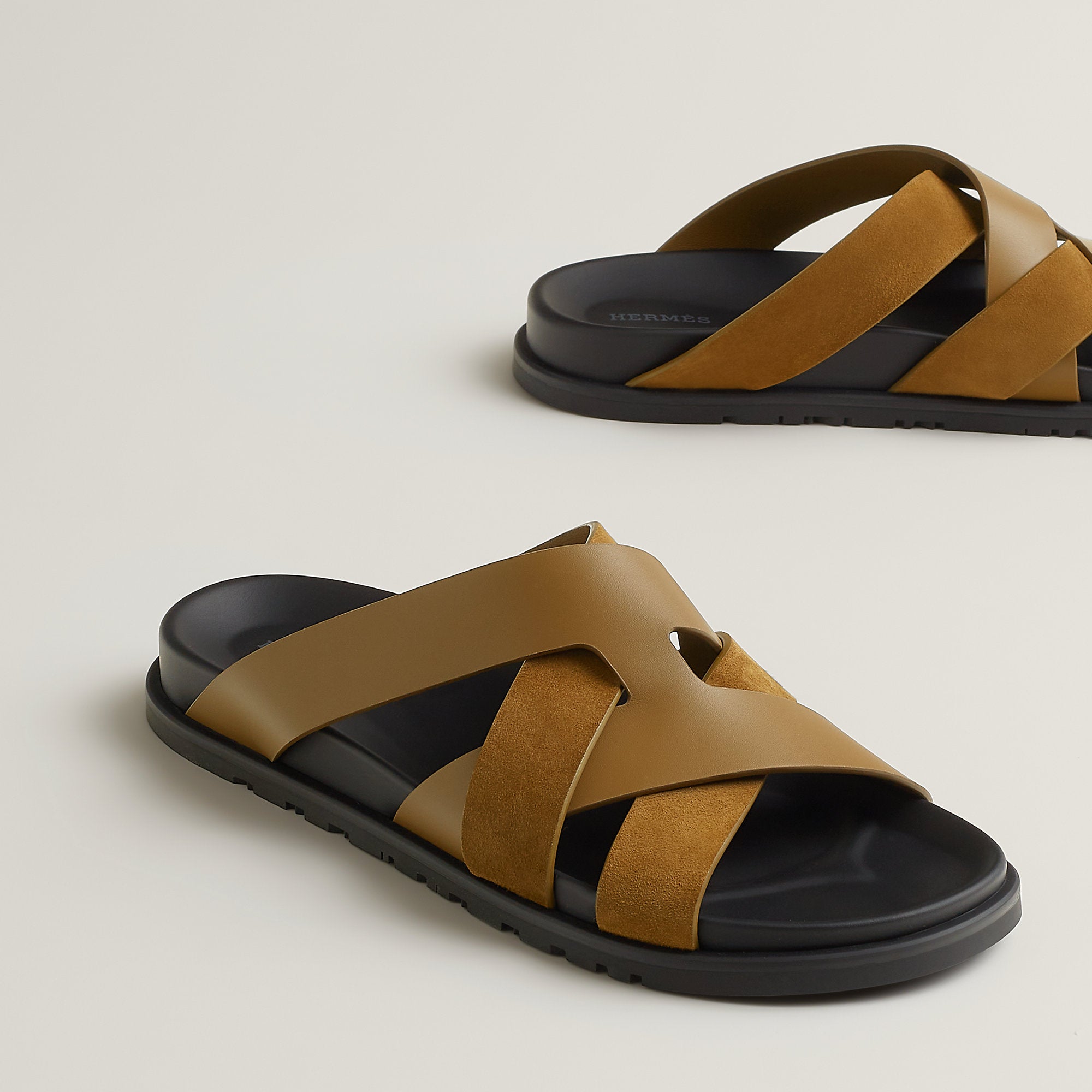 Hermes Kazimir Sandal Noir