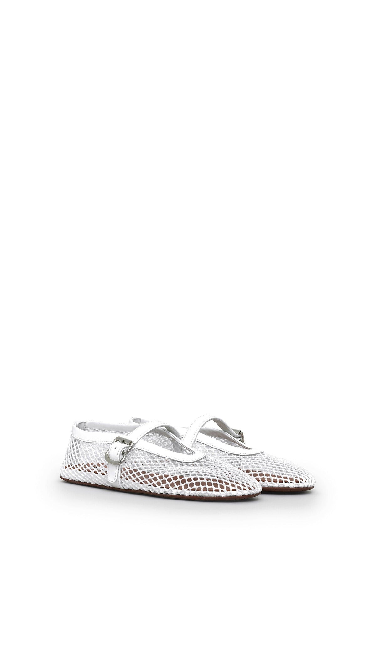 Alaïa Ballet Flats In Fishnet