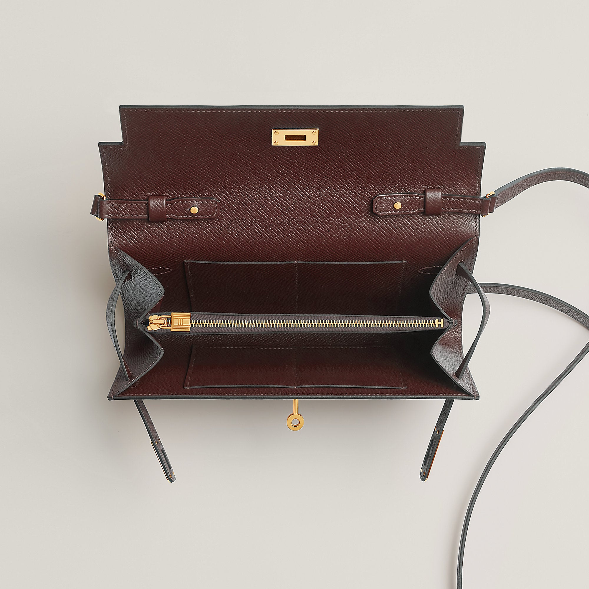 Hermes Kelly Classique To Go Wallet Rouge Sellier