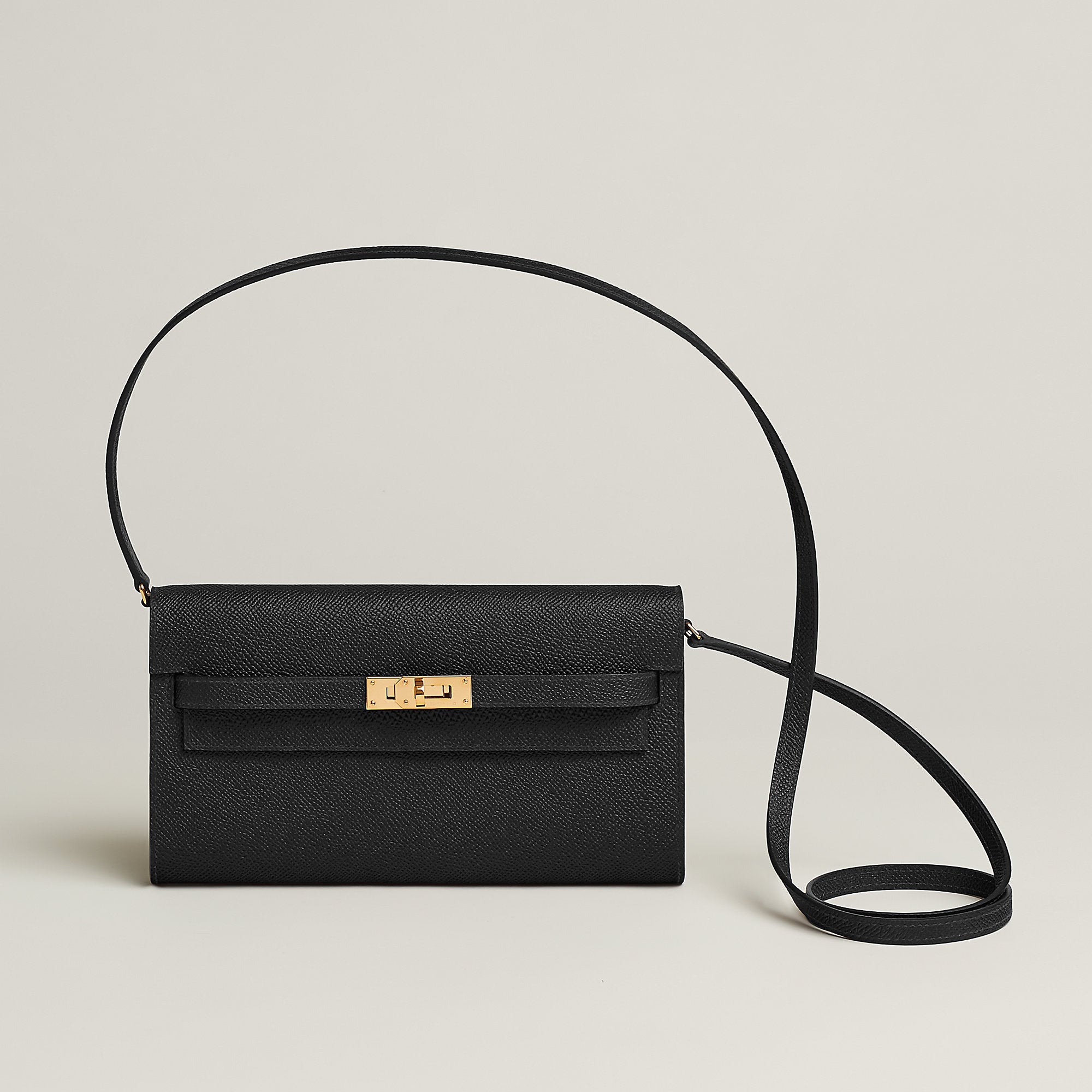 Hermes Kelly Classique To Go Wallet Noir