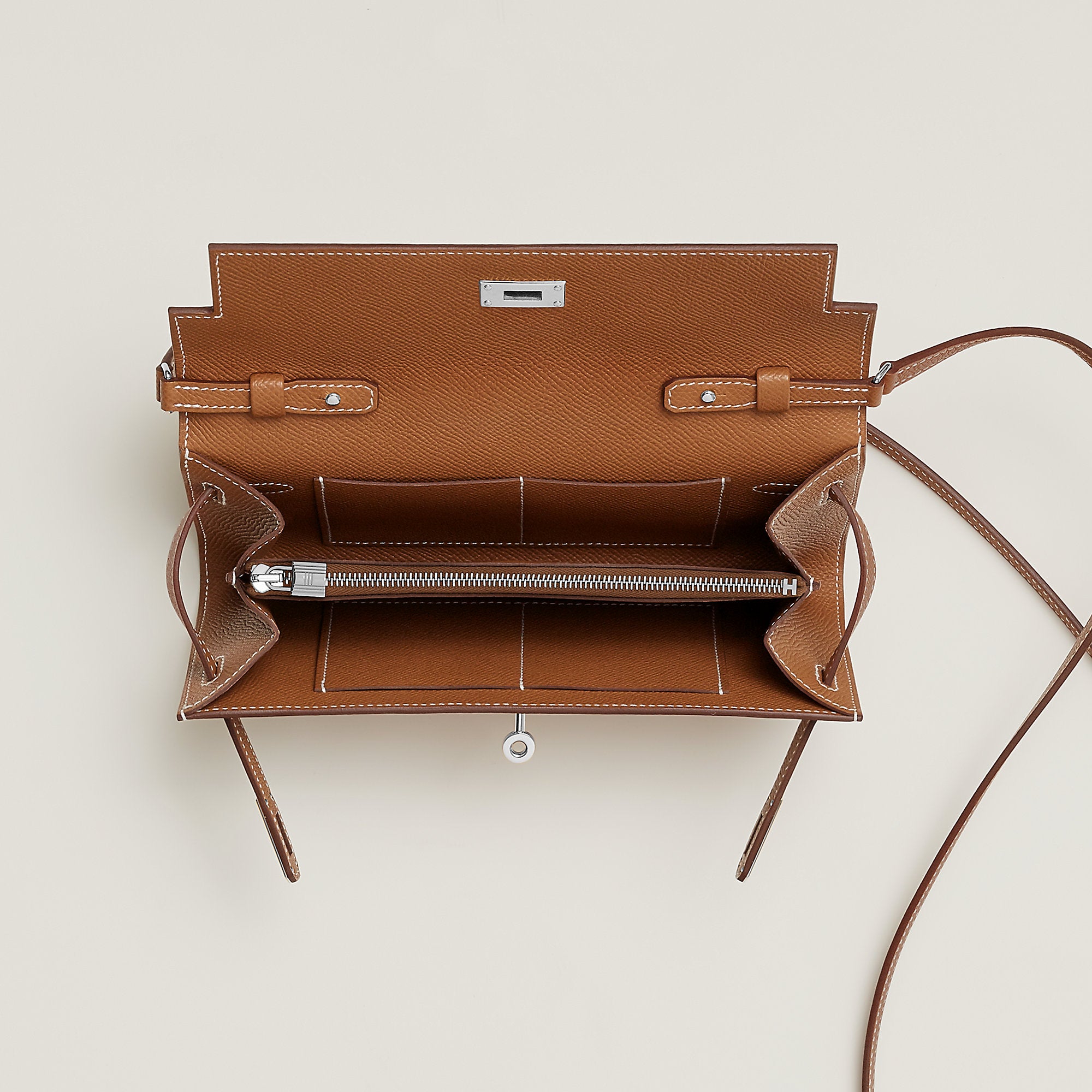 Hermes Kelly Classique To Go Wallet Gold
