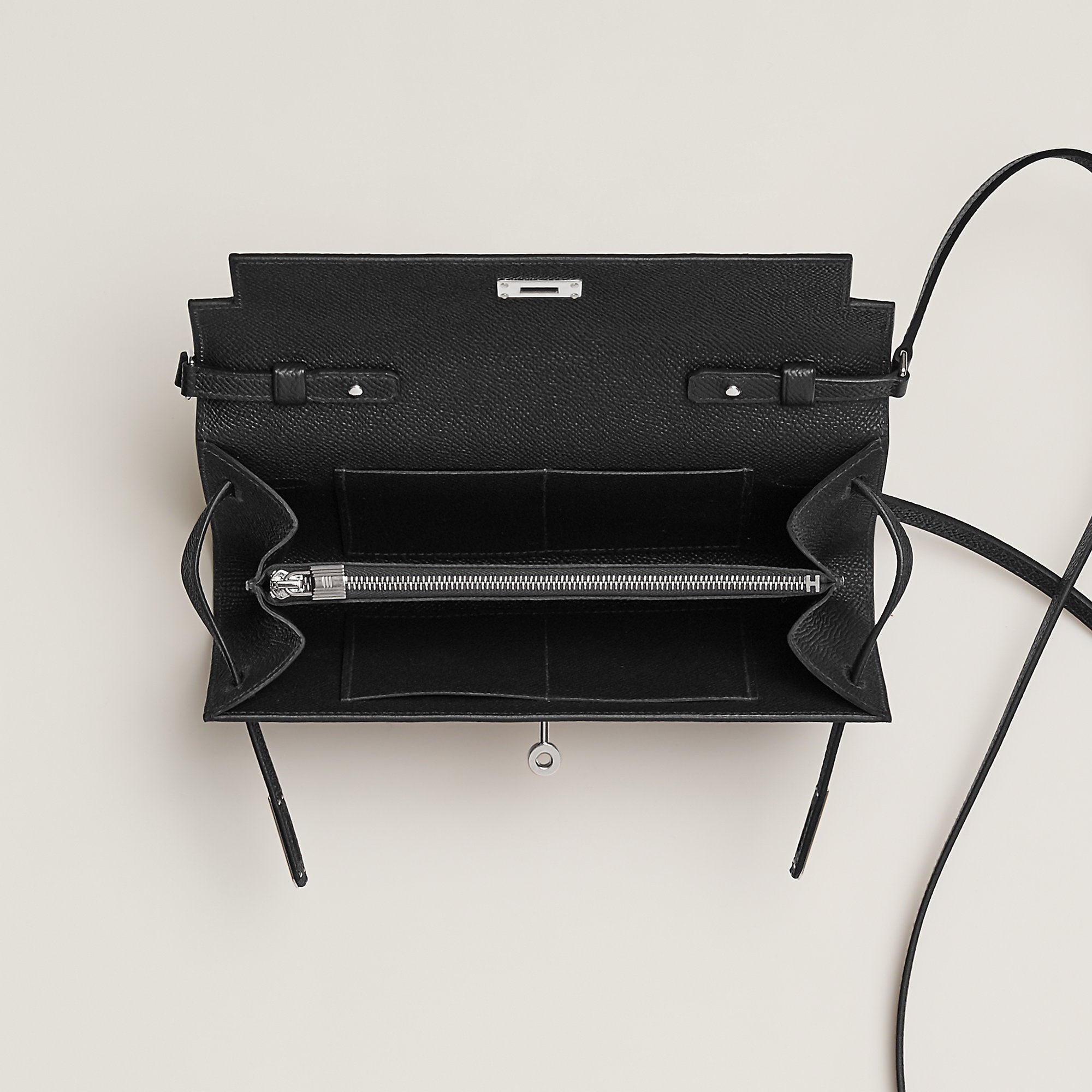 Hermes Kelly Classique To Go Wallet Noir