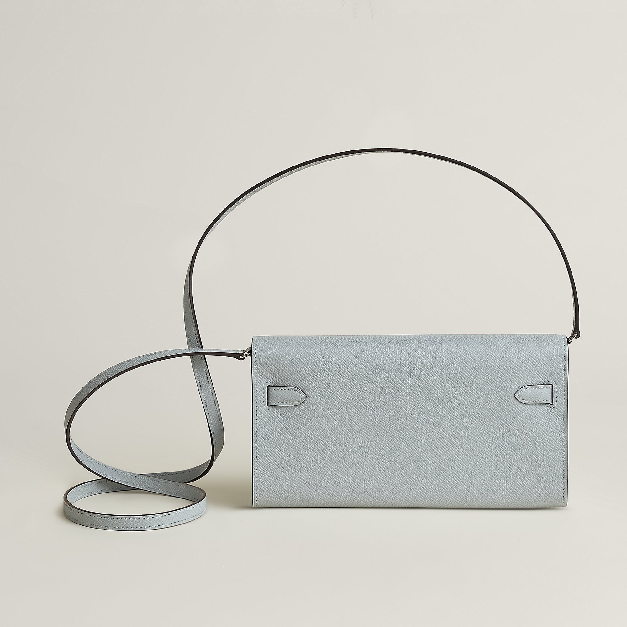 Hermes Kelly Classique To Go Wallet Bleu Glacier