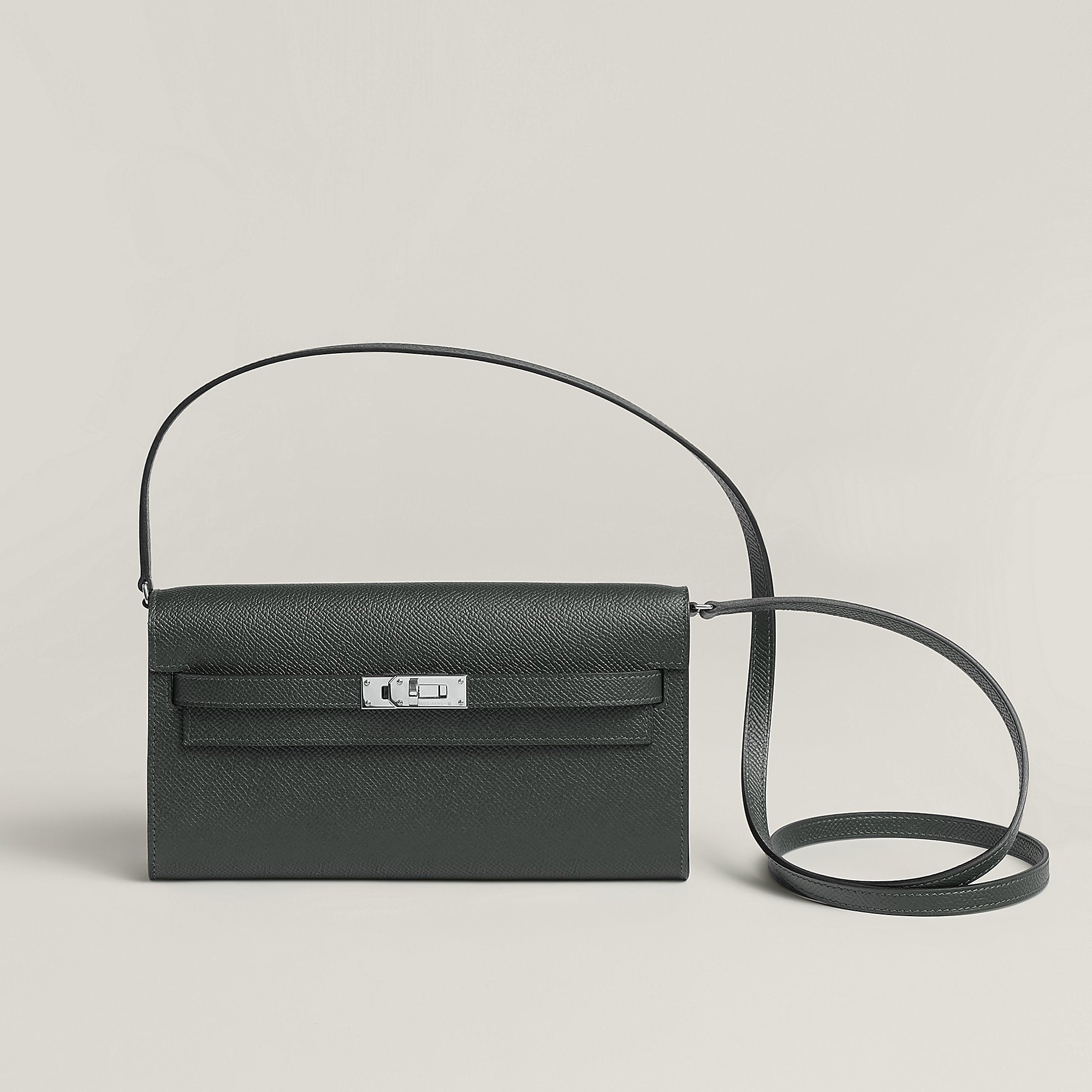 Hermes Kelly Classique To Go Wallet Vert Mangrove