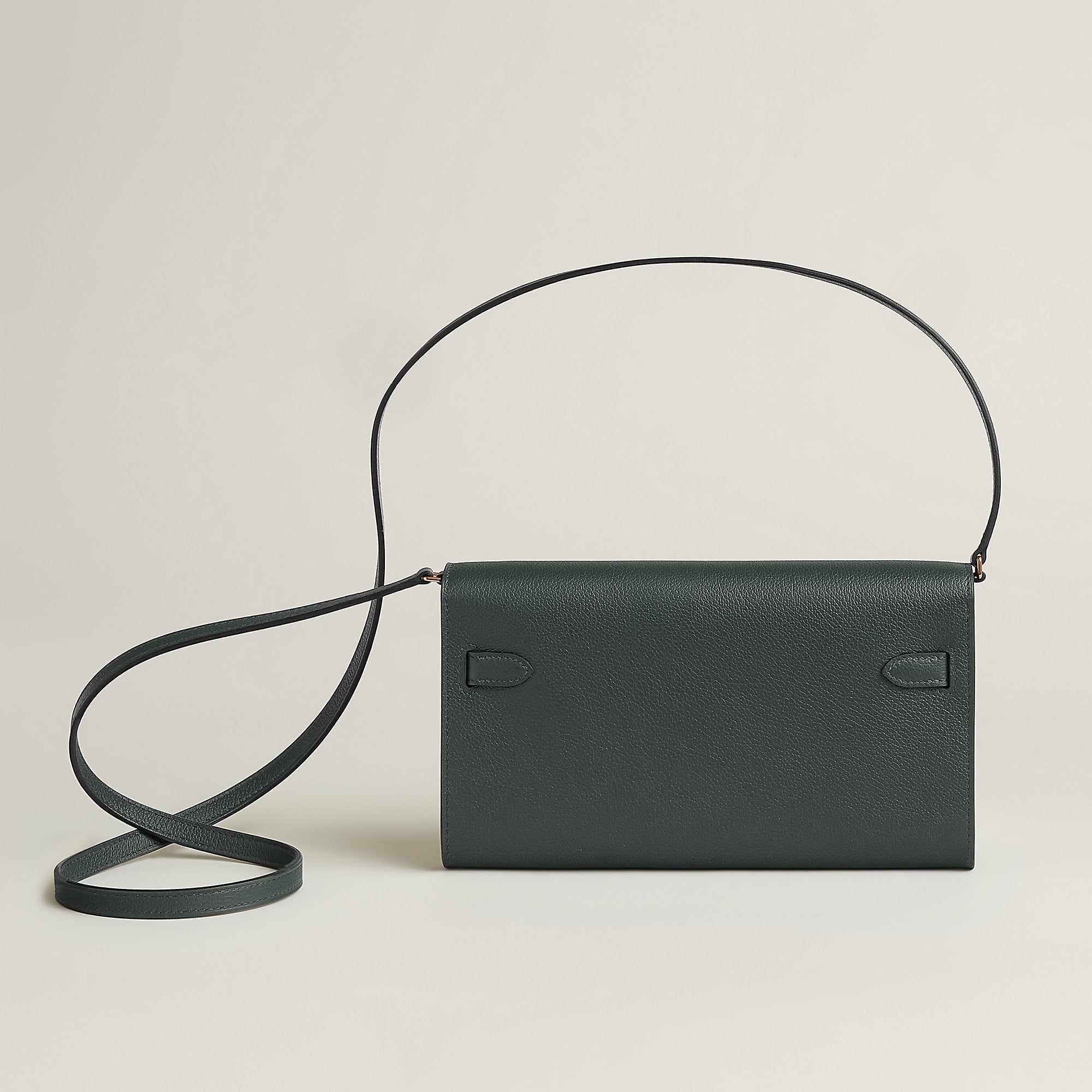 Hermes Kelly Classique To Go Wallet Vert Mangrove