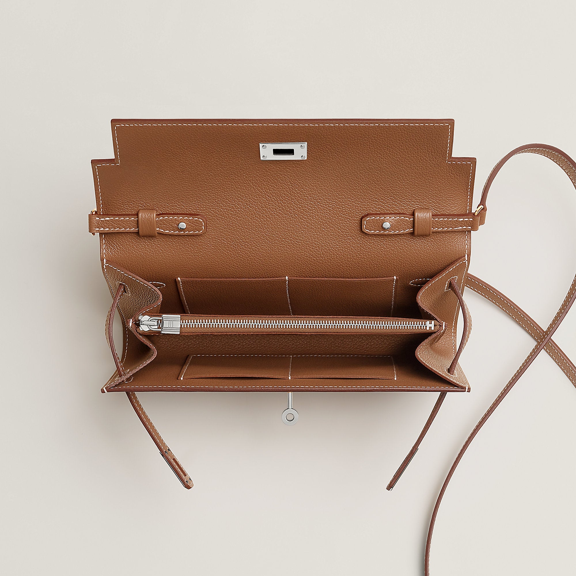 Hermes Kelly Classique To Go Wallet Gold