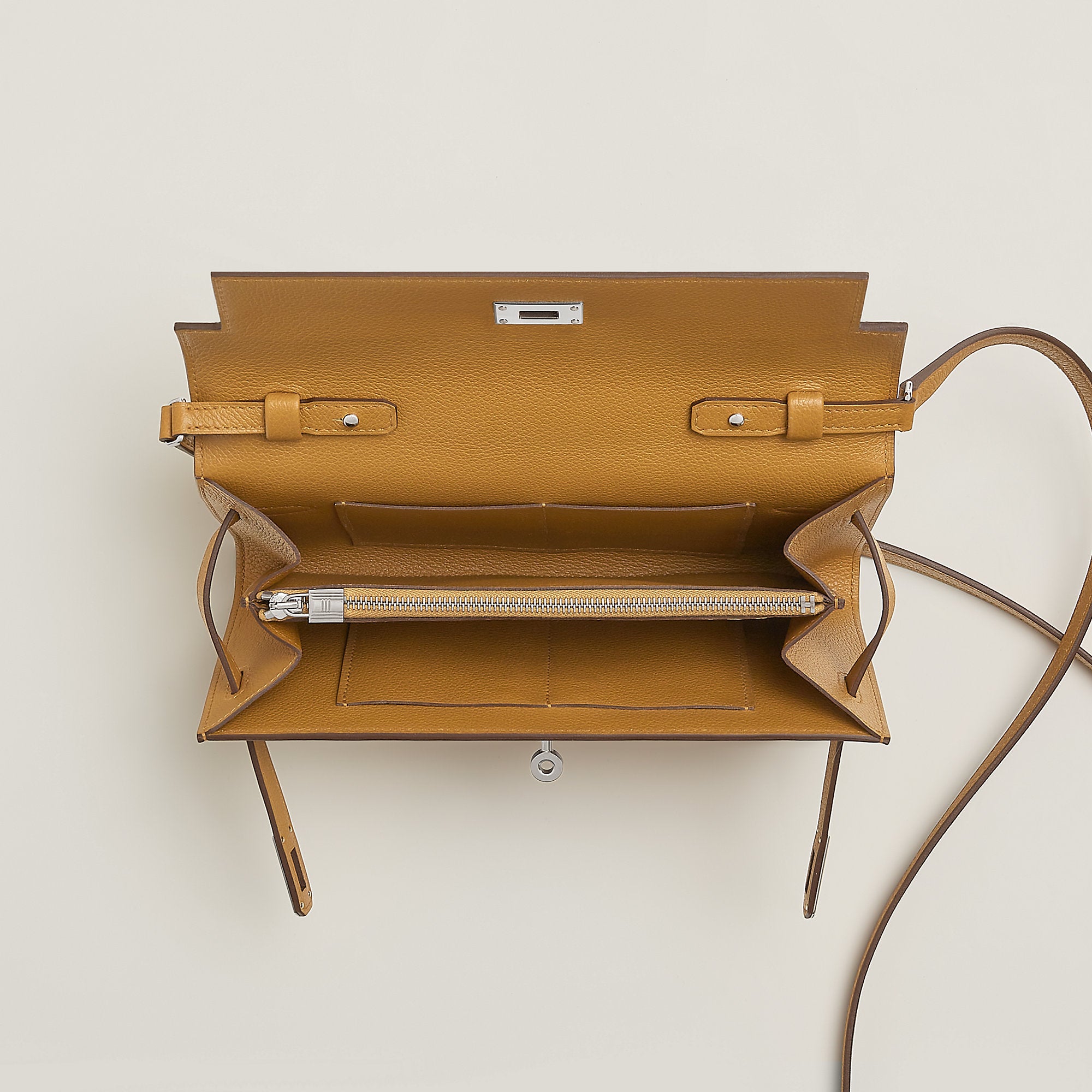 Hermes Kelly Classique To Go Wallet Vert Mangrove