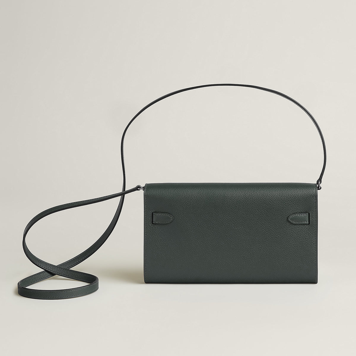 Hermes Kelly Classique To Go Wallet Vert Mangrove