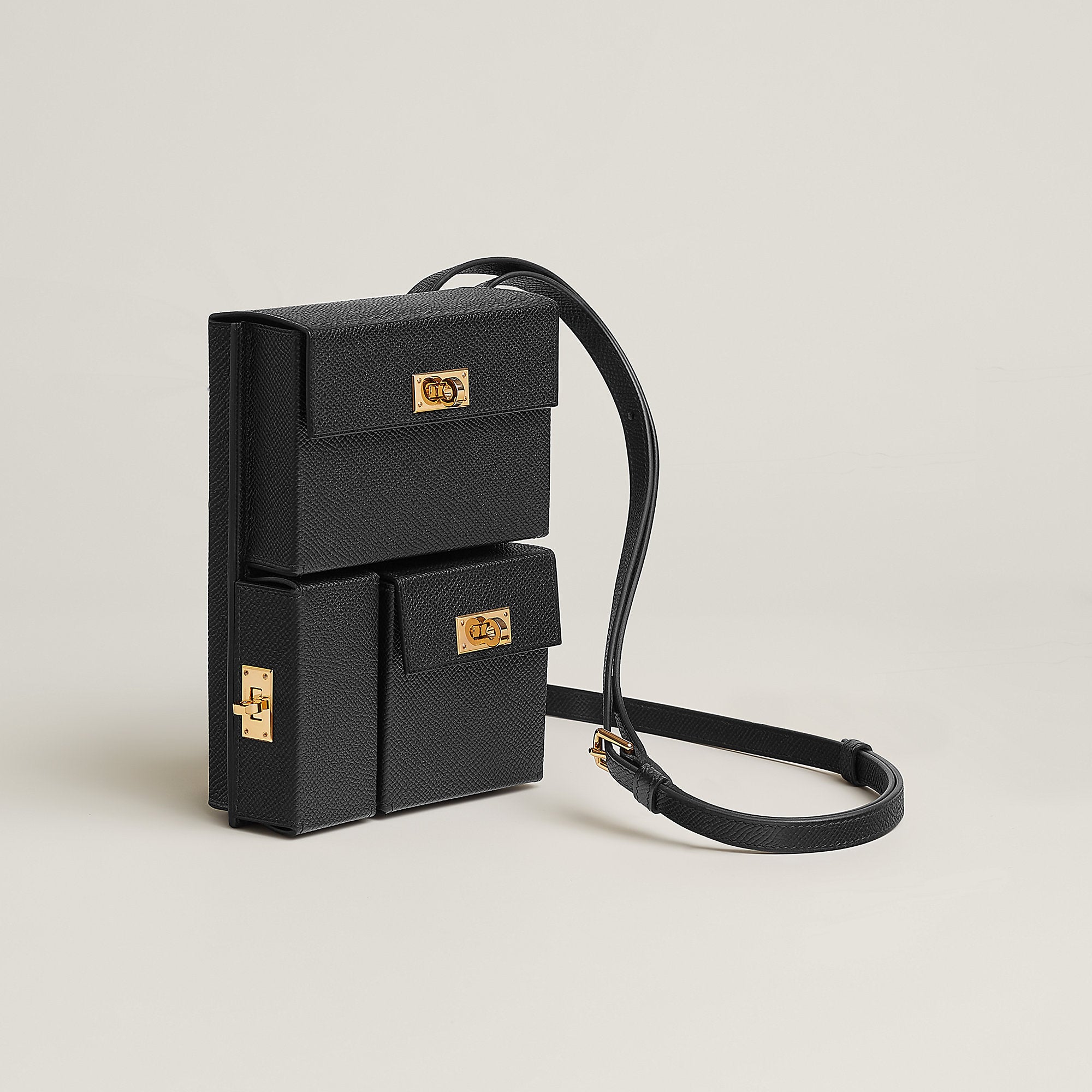 Hermes Kelly Multipocket To Go Pouch Noir