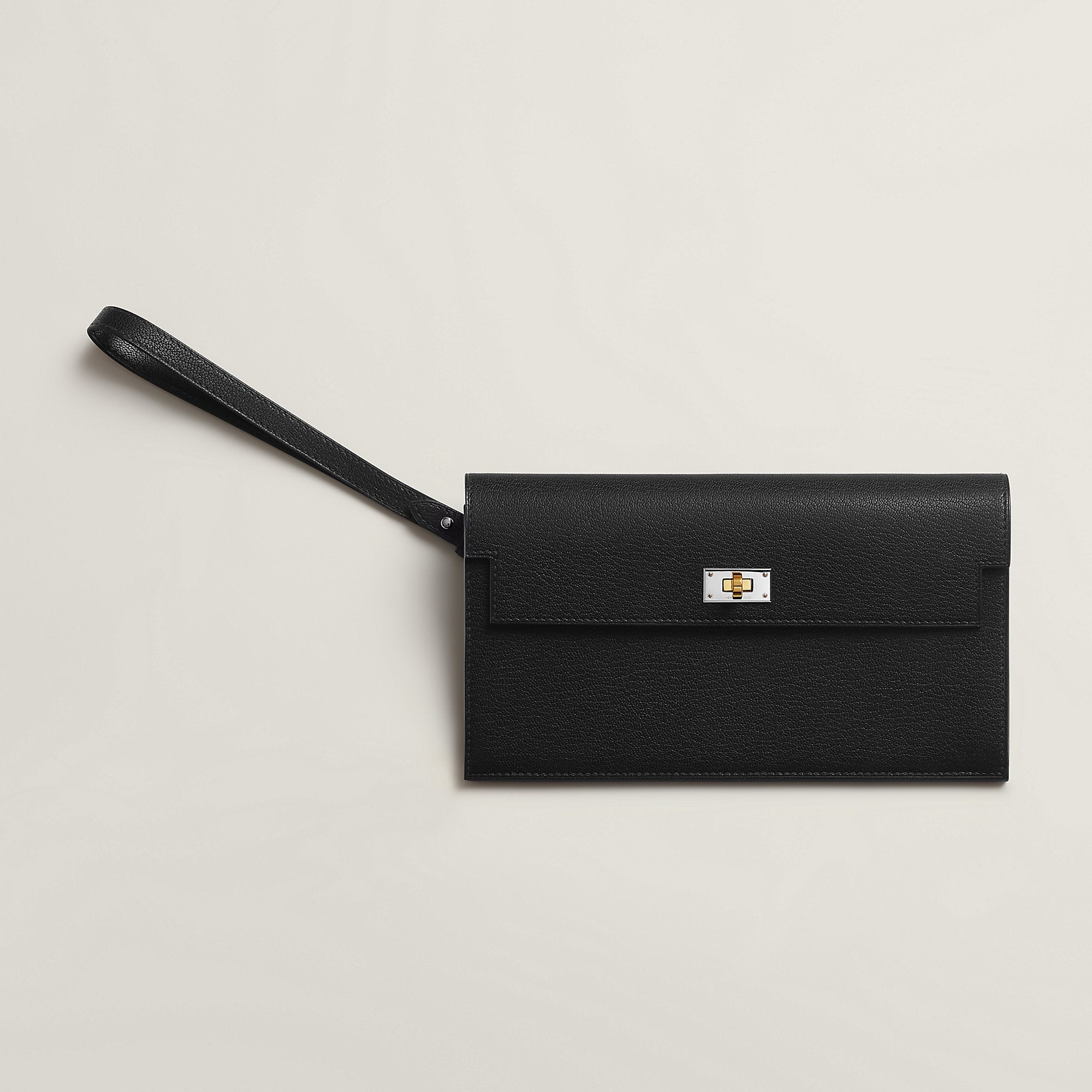 Hermes Kelly Pocket Long Electrum Wallet Noir