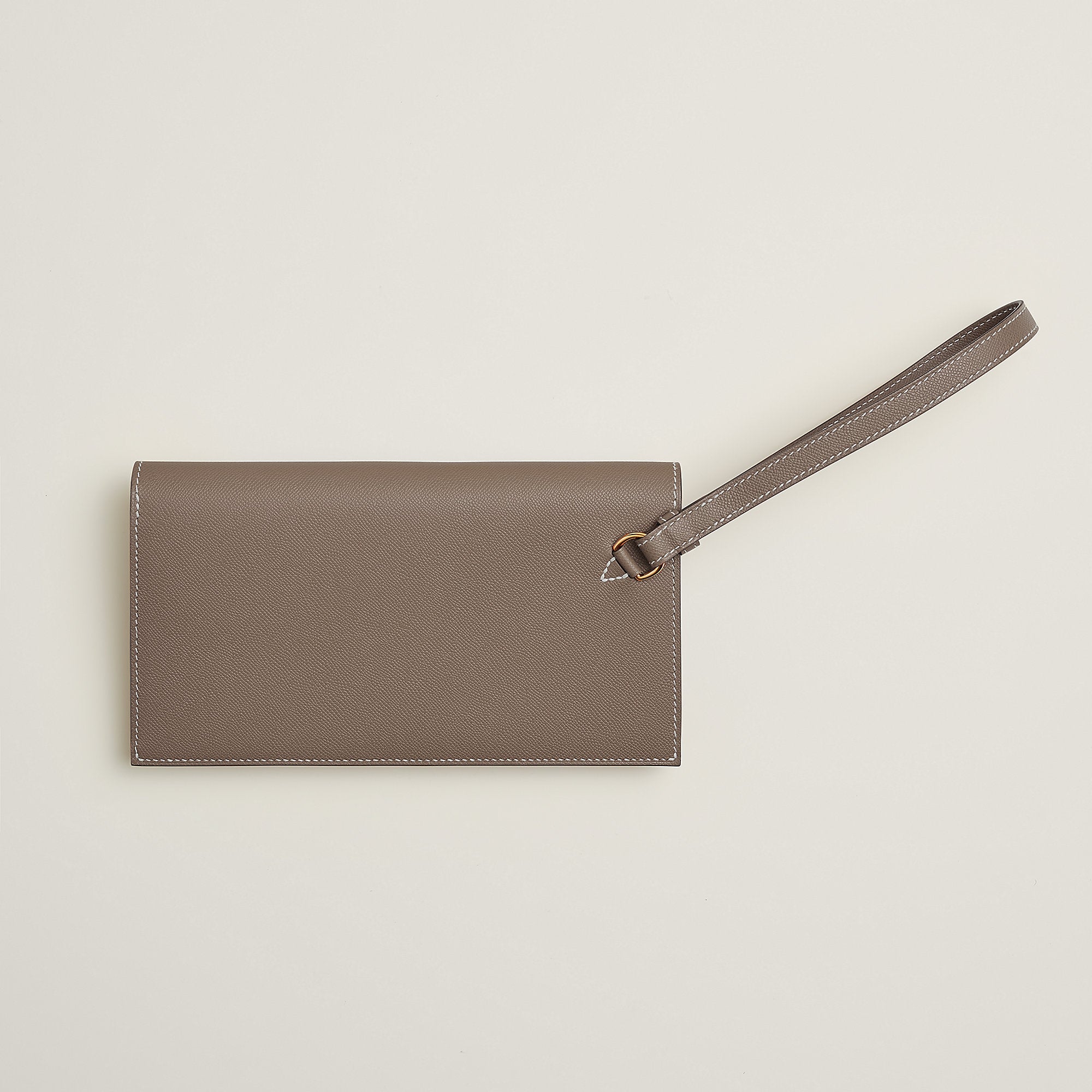 Hermes Kelly Pocket Long Wallet Toupe