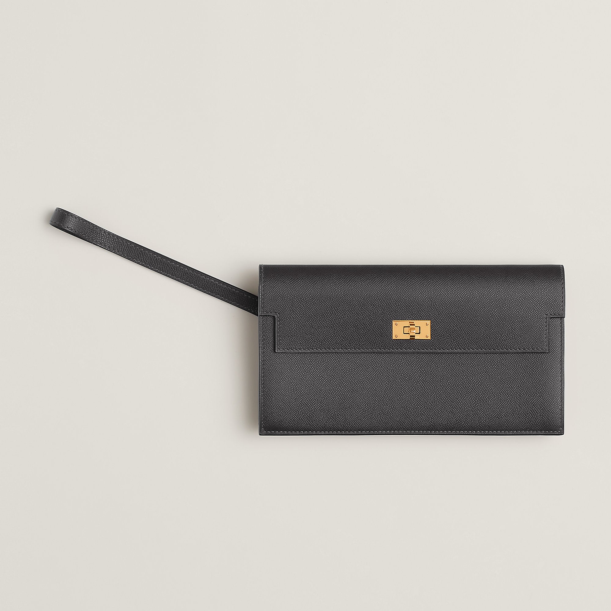 Hermes Kelly Pocket Long Wallet Graphite