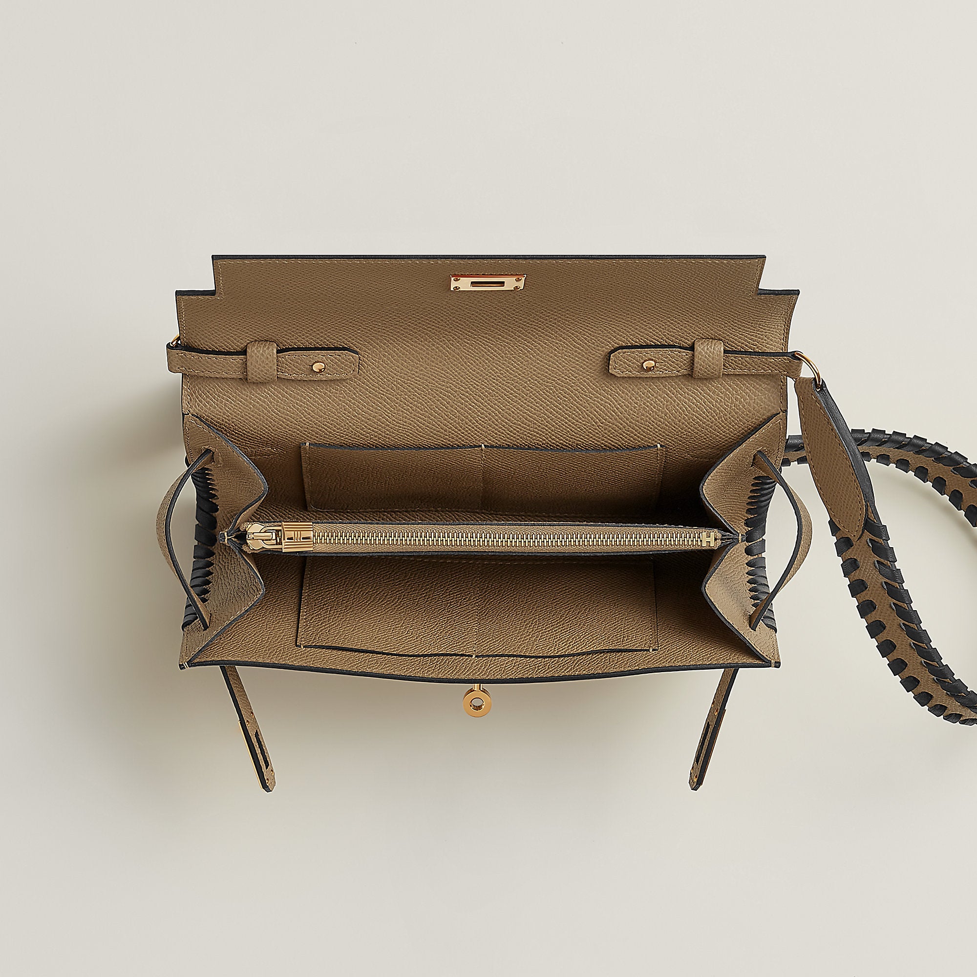 Hermes Kelly To Go Tressage Wallet Poussire