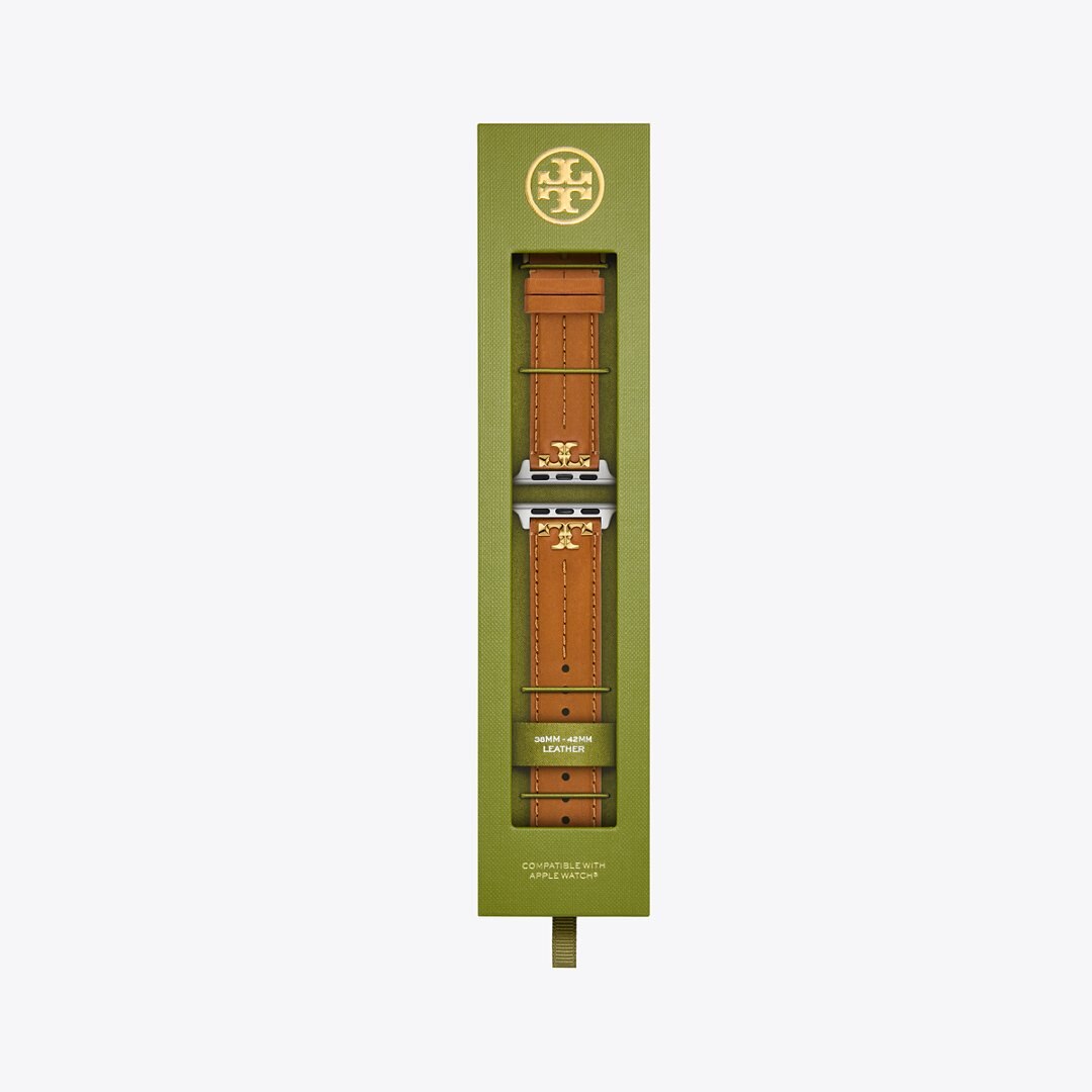 Tory Burch Kira Band for Apple Watch LUGGAGE