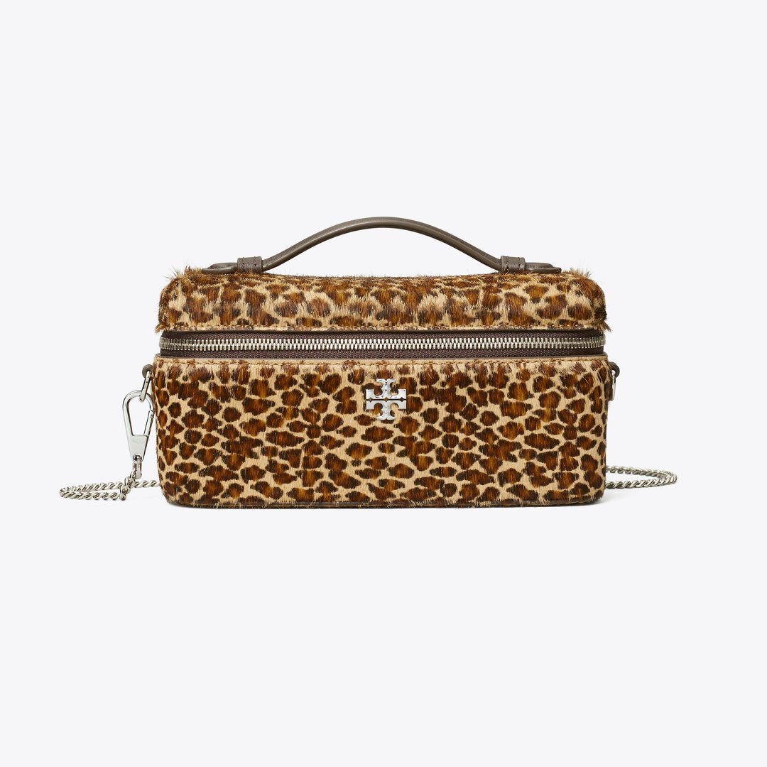 Tory Burch Kira Calf Hair Vanity Case Multi