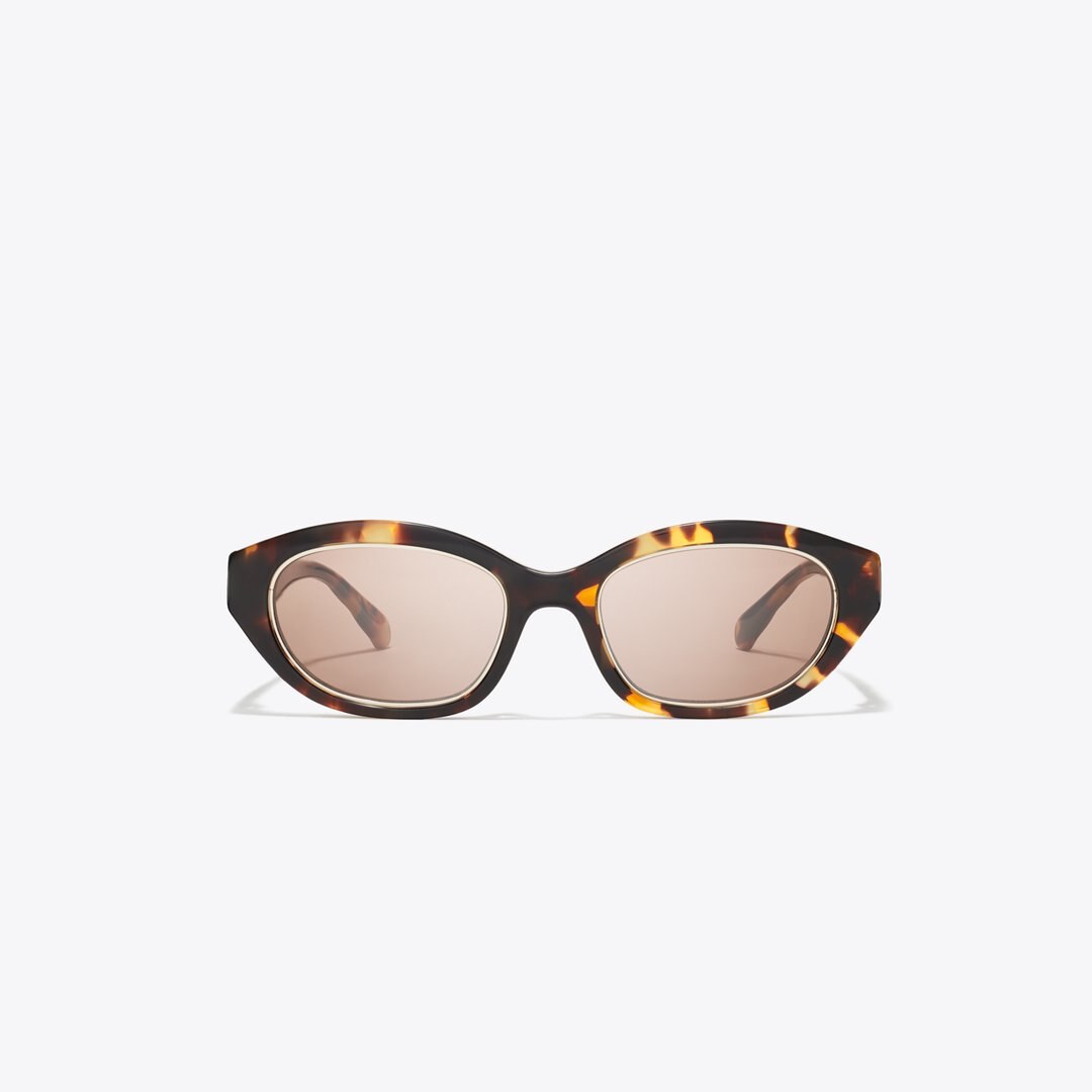 Tory Burch Kira Cat-Eye Sunglasses TORTOISE/AMBER BROWN
