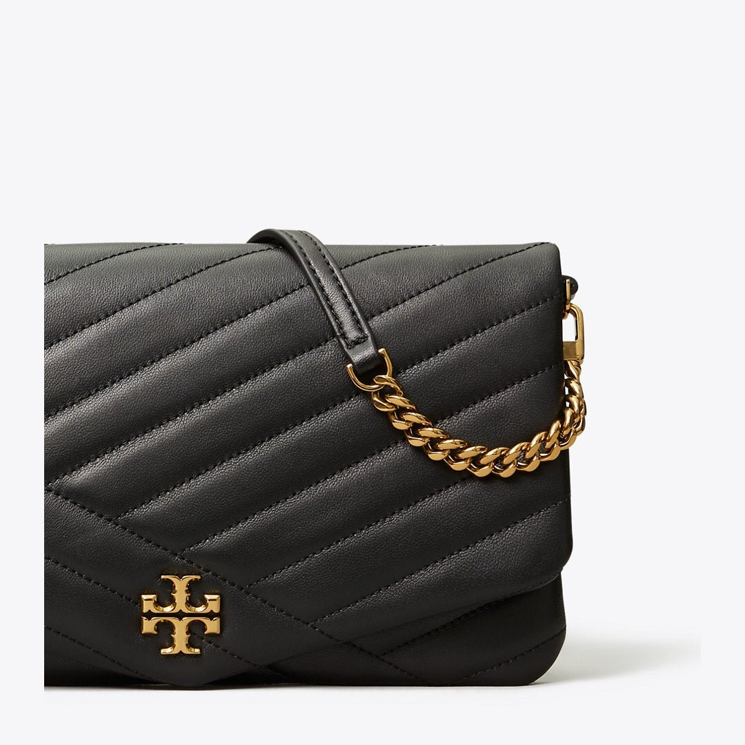 Tory Burch Kira Chevron Clutch Black