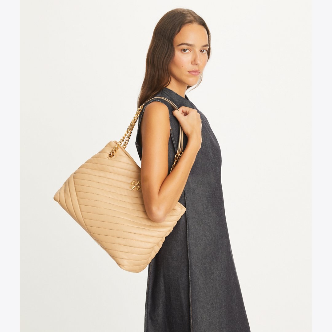Tory Burch Kira Chevron Tote Desert Dune