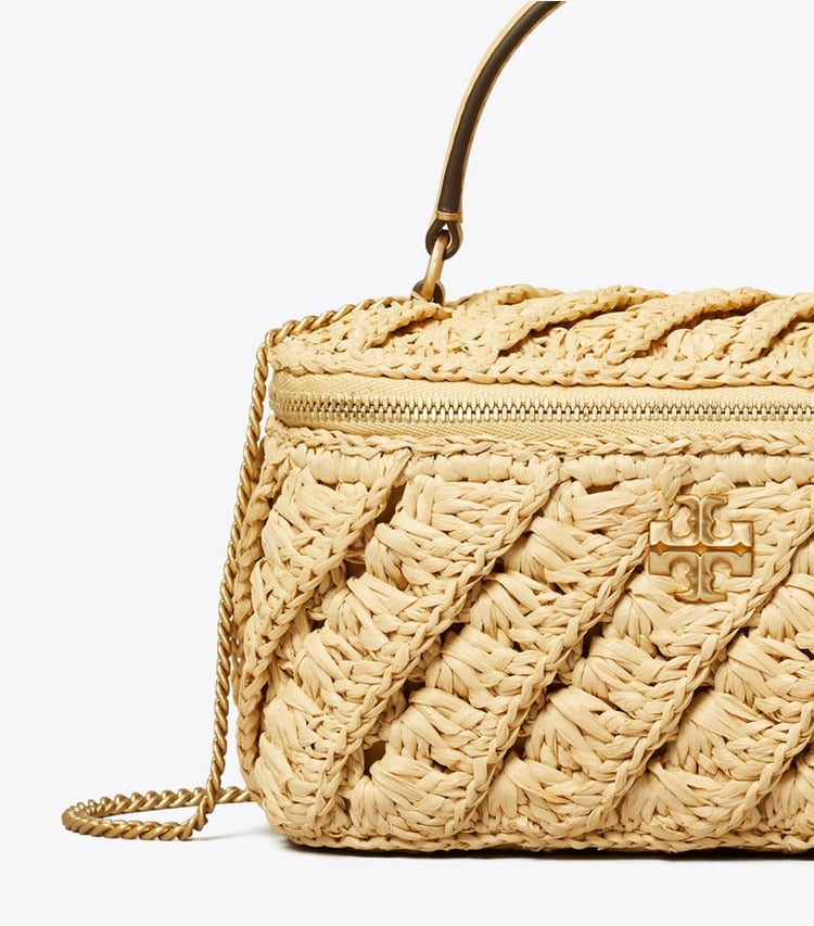 Kira Crochet Vanity Case Natural Natural