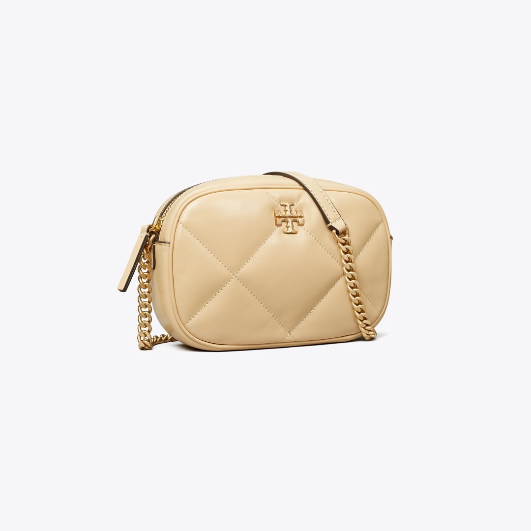 Tory Burch Kira Diamond Quilt Camera Bag Vanilla Soft Serve