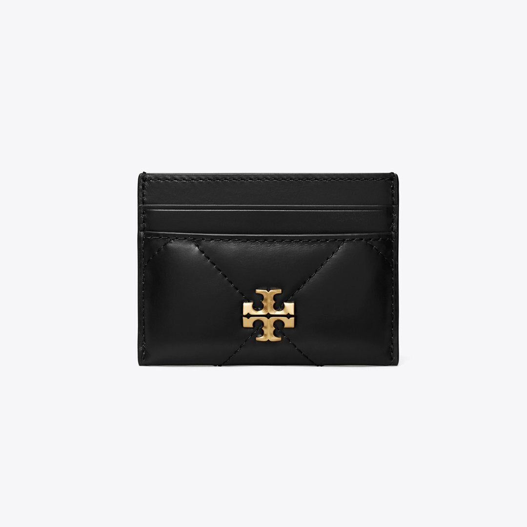 Tory Burch Kira Diamond Quilt Card Case Black