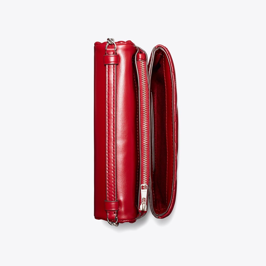 Tory Burch Kira Diamond Quilt Crossbody Red