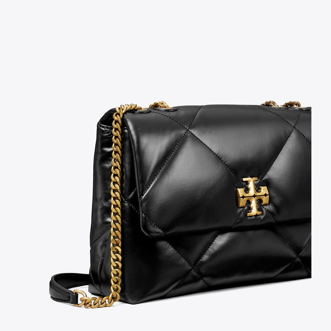 Tory Burch Kira Diamond Quilt Shoulder Bag Black