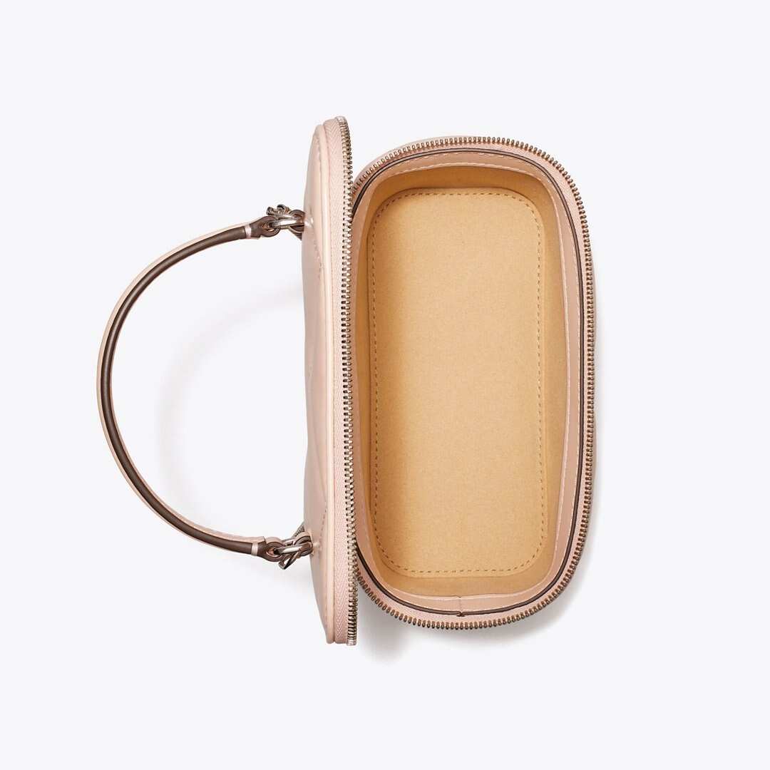 Tory Burch Kira Diamond Quilt Vanity Case Soft Pink