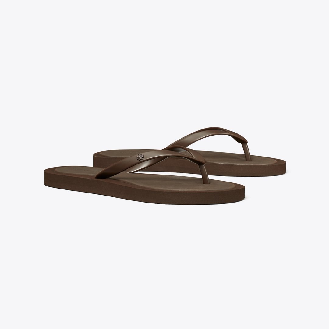 Tory Burch Kira Padded Flip-Flop DARK COCOA / DARK COCOA