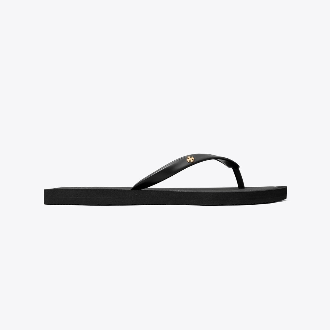 Tory Burch Kira Padded Flip-Flop PERFECT BLACK / GOLD