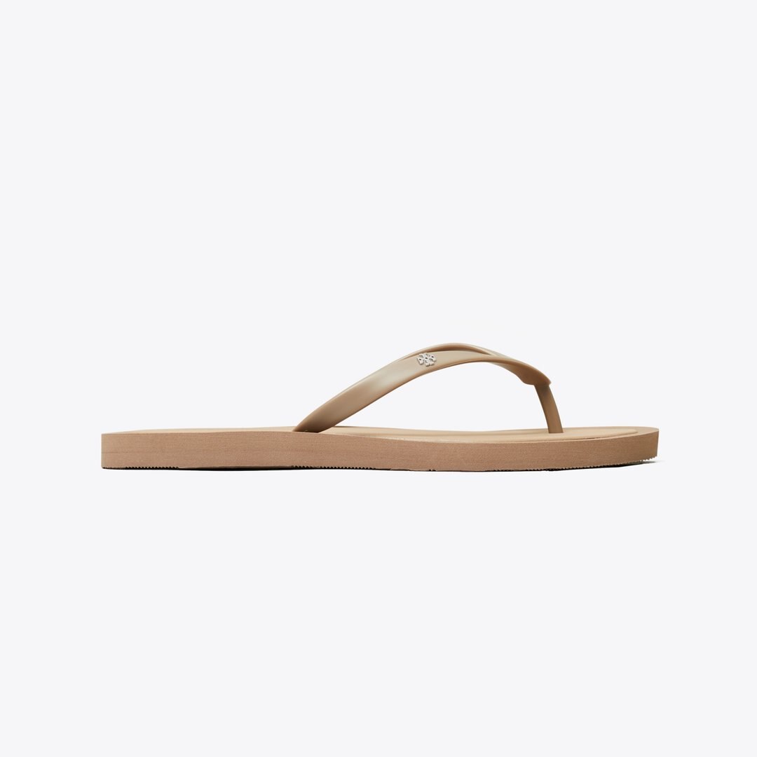 Tory Burch Kira Padded Flip-Flop MOUNTAIN GRAY / SILVER