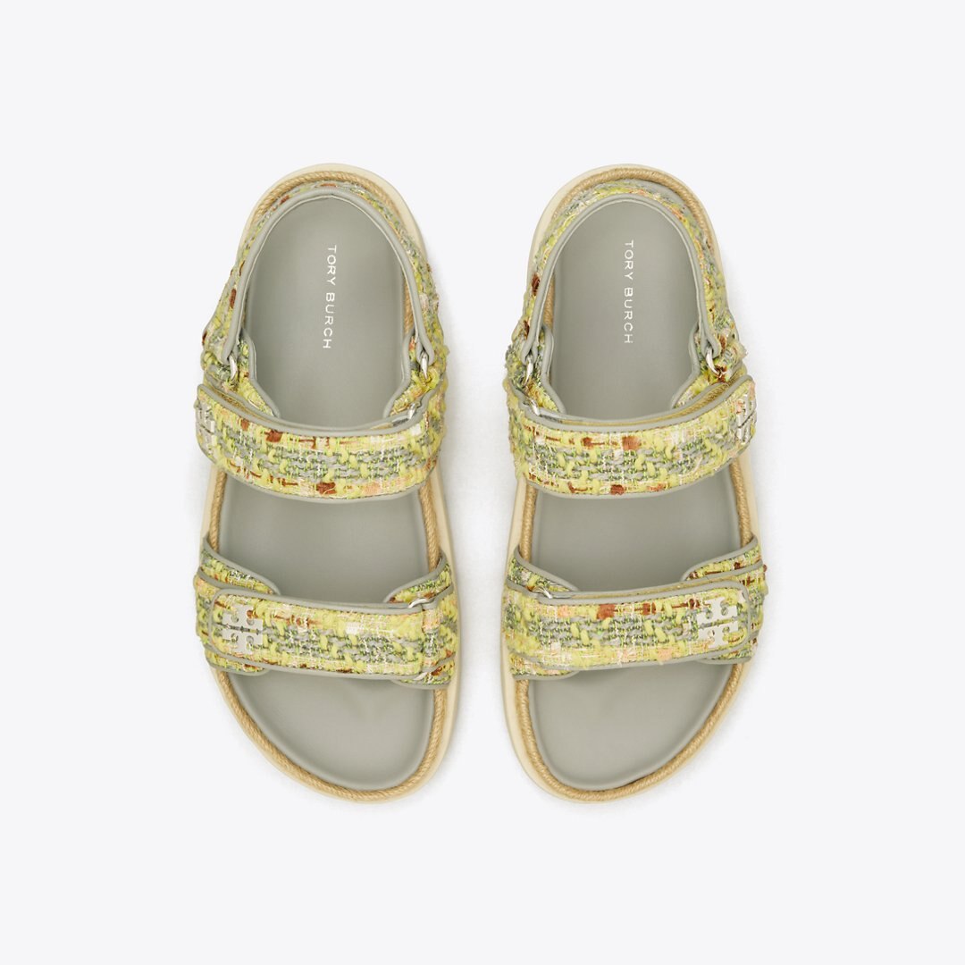 Tory Burch Kira Sport Sandal YELLOW MULTI / LOUTRE GRAY