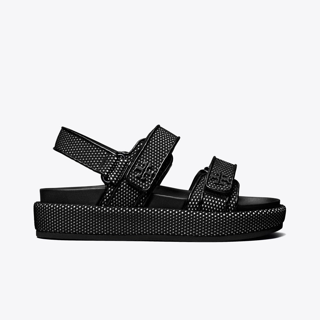 Tory Burch Kira Sport Sandal PERFECT BLACK / NEW IVORY