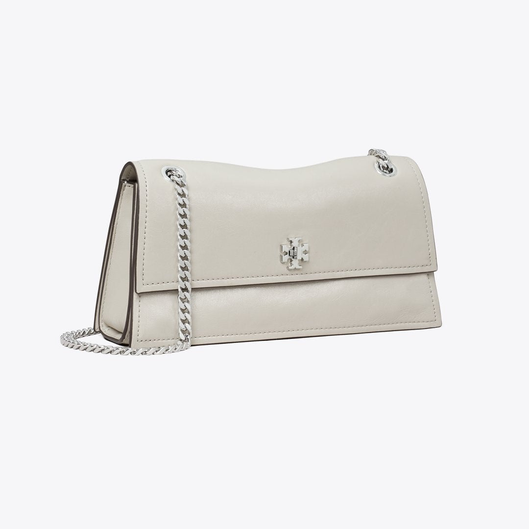 Tory Burch Kira Turnlock Shoulder Bag Dove Gray