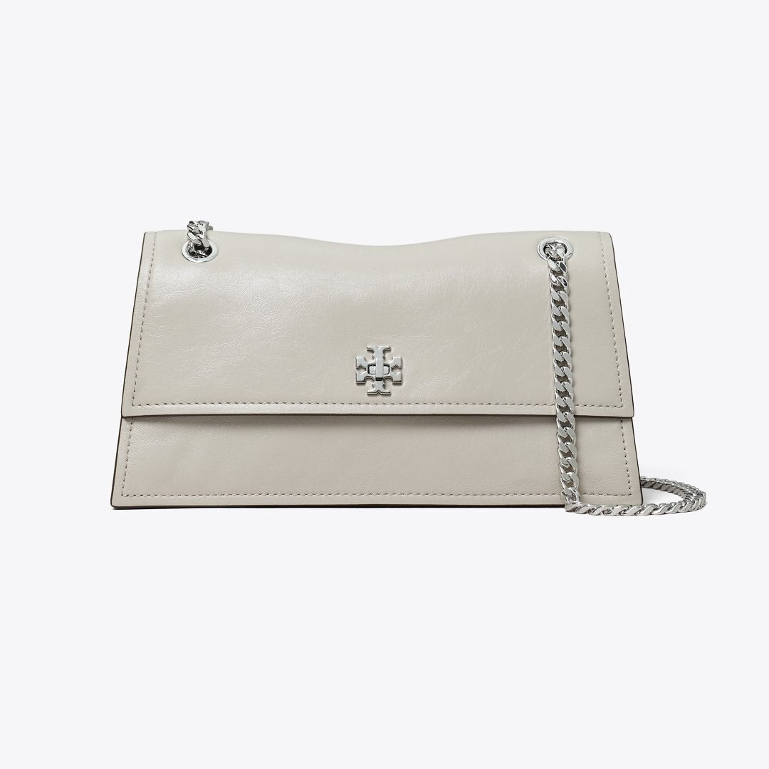 Tory Burch Kira Turnlock Shoulder Bag Dove Gray