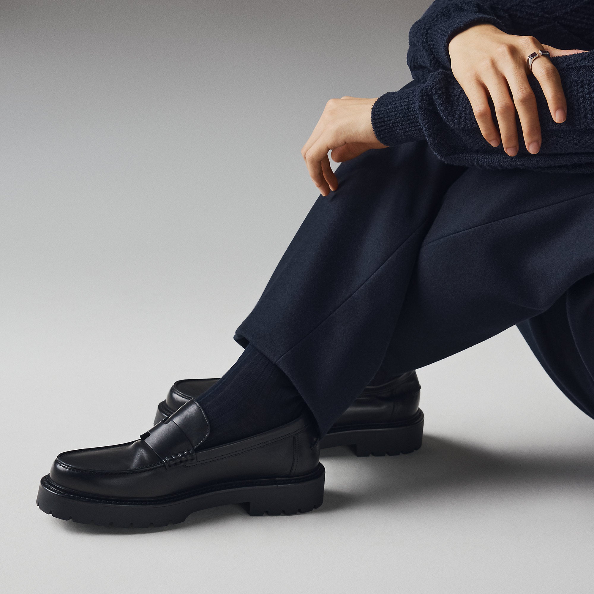 Hermes Klement Loafer Noir