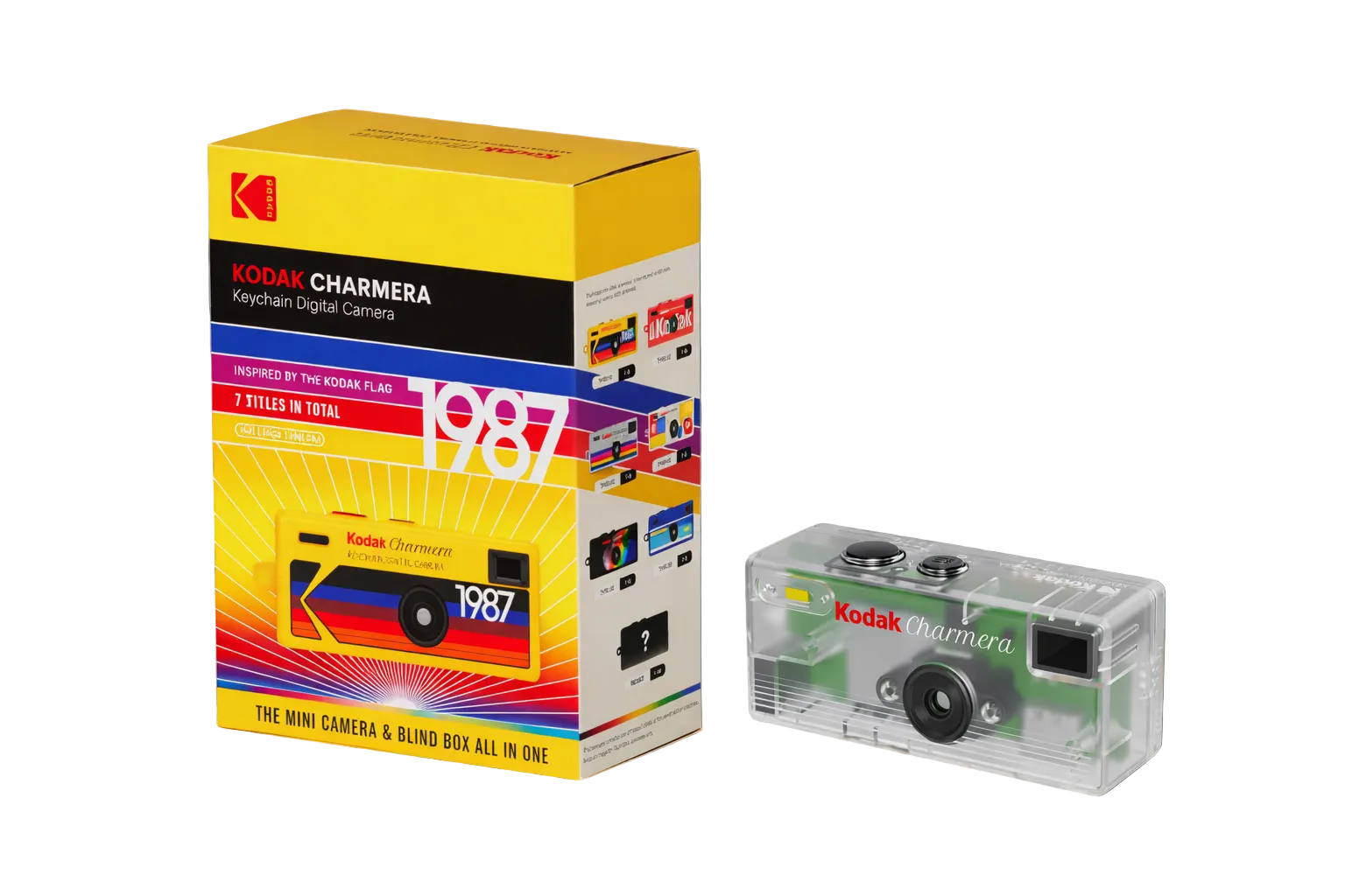 Kodak Charmera Keychain Digital Camera Blind Box Collection Kodak Charmera Keychain Digital Camera Blind Box Collection