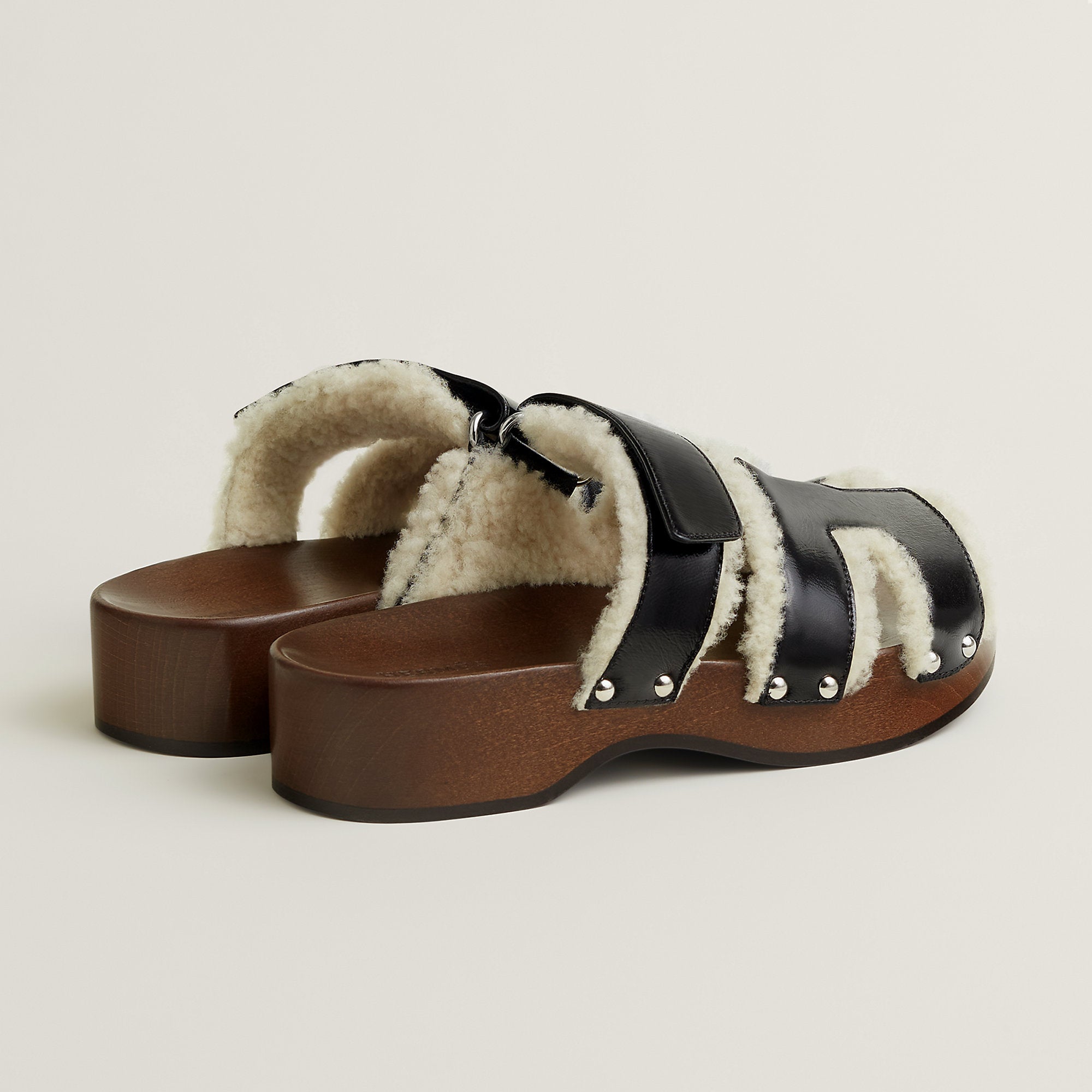 Hermes Kos Clog Noir
