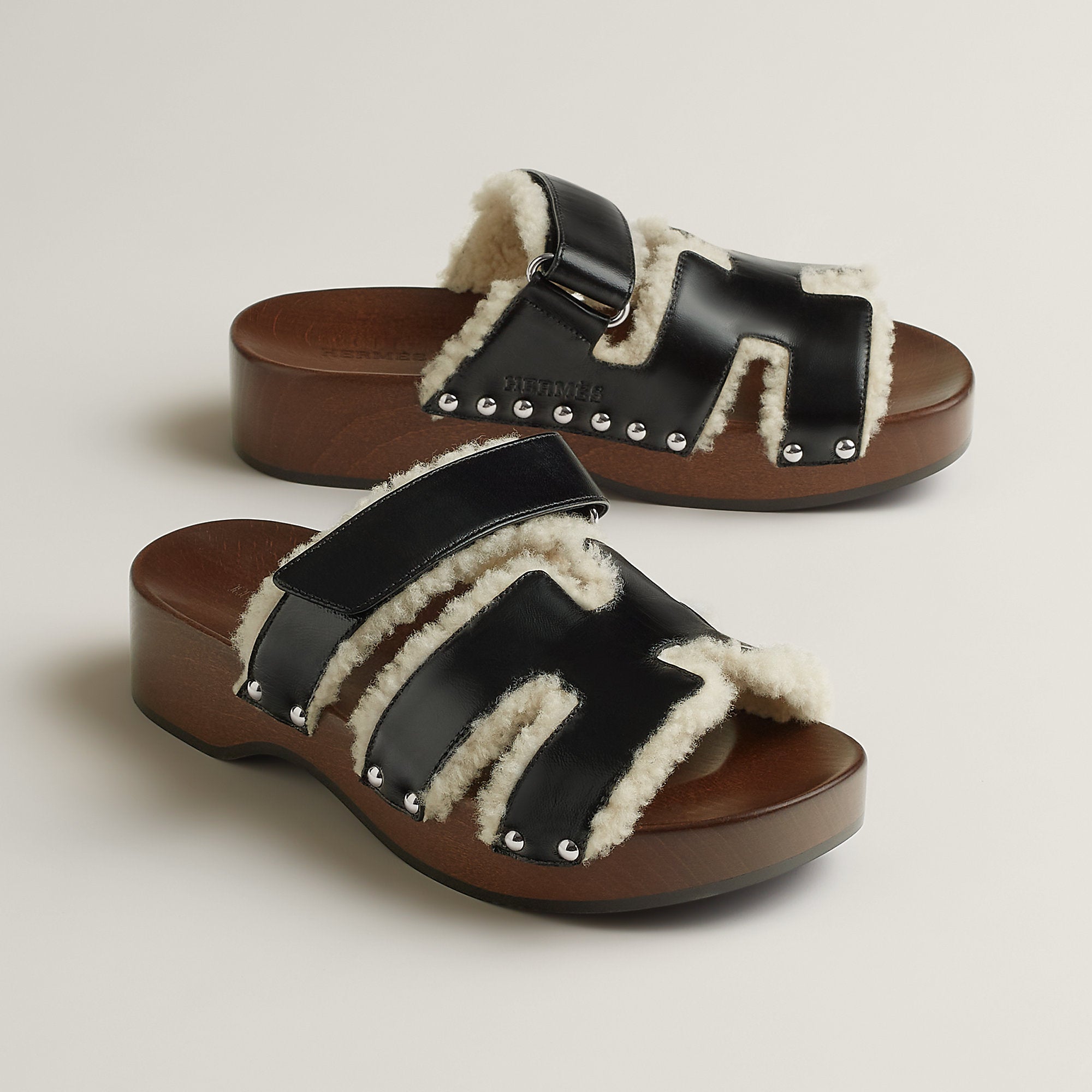 Hermes Kos Clog Noir