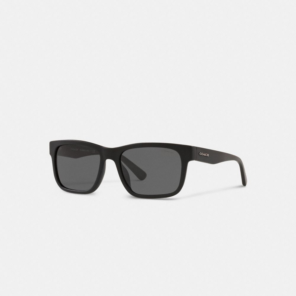 Coach Square Frame Sunglasses Matte Black