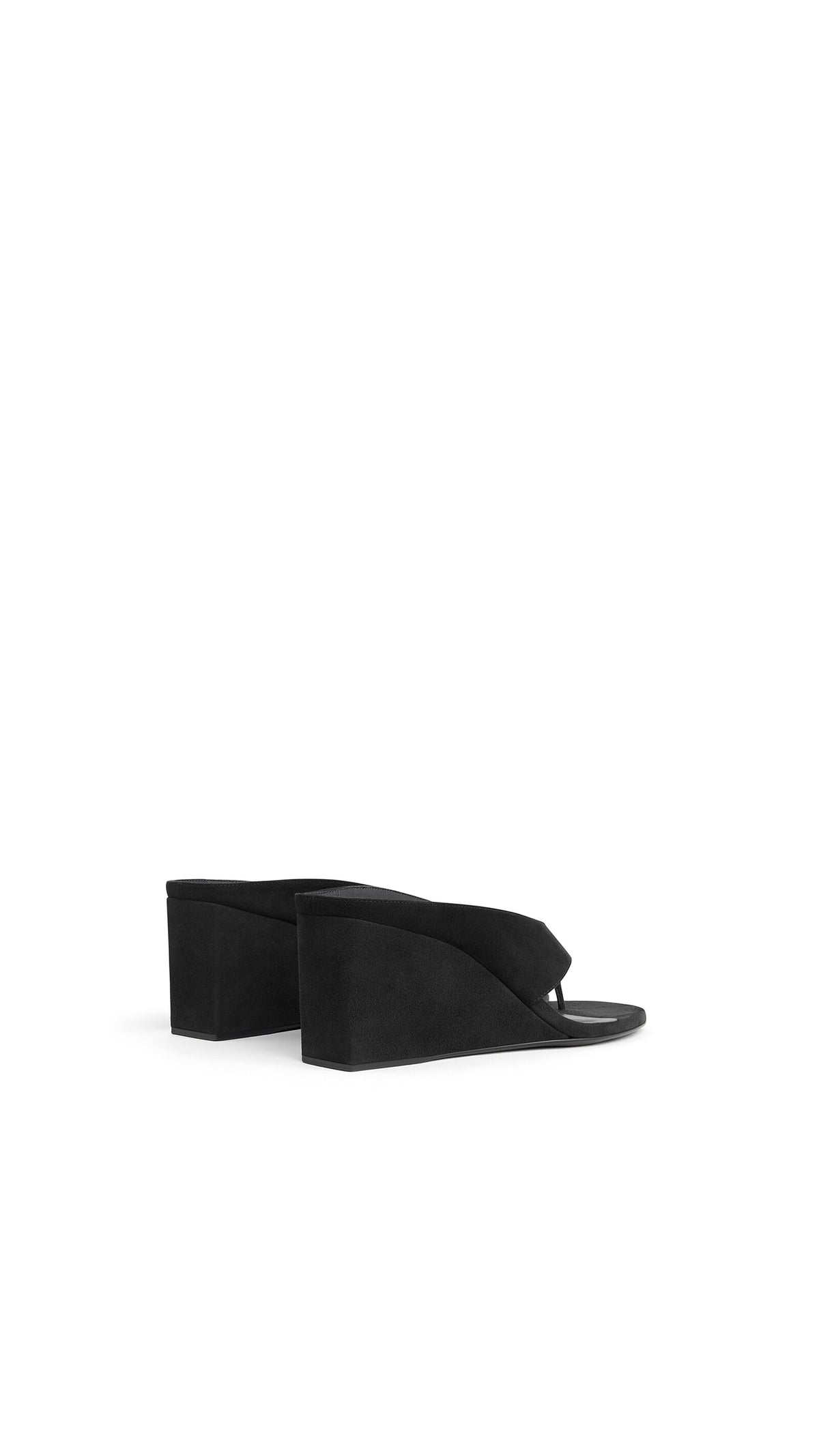 Alaïa Cube Thong Mules In Suede