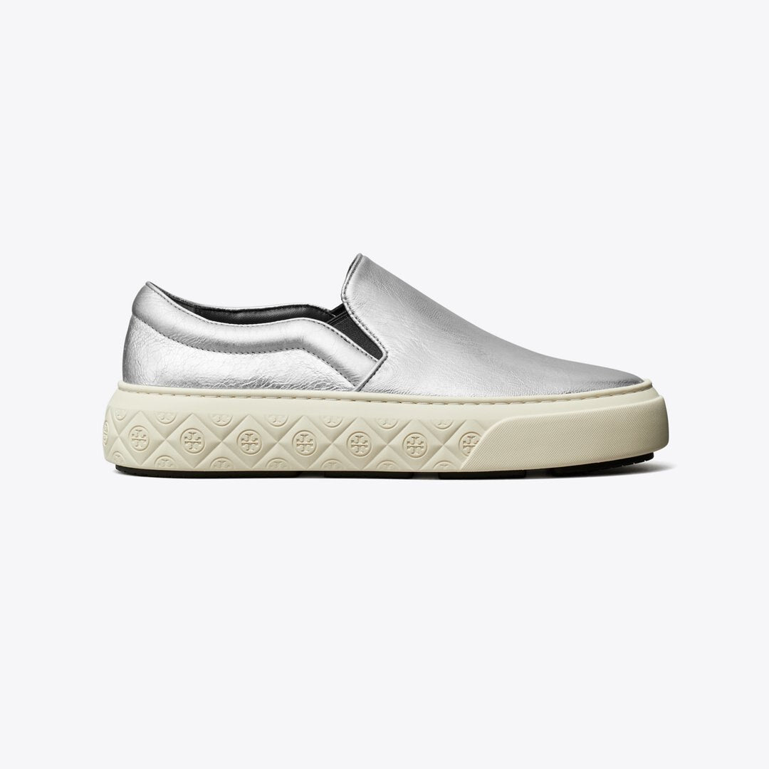 Tory Burch Ladybug Slip-On Sneaker Silver