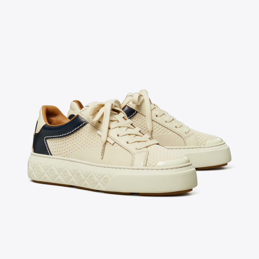 Tory Burch Ladybug Sneaker LIGHT CREAM / NEW NAVY