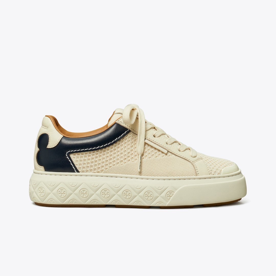 Tory Burch Ladybug Sneaker LIGHT CREAM / NEW NAVY