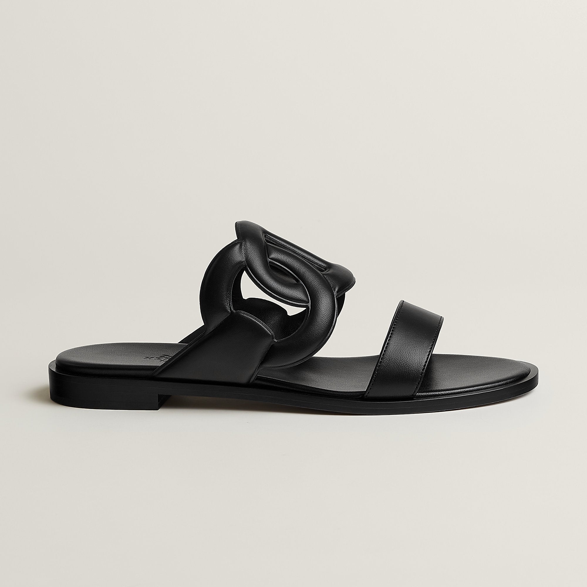 Hermes Lagune Sandal Noir