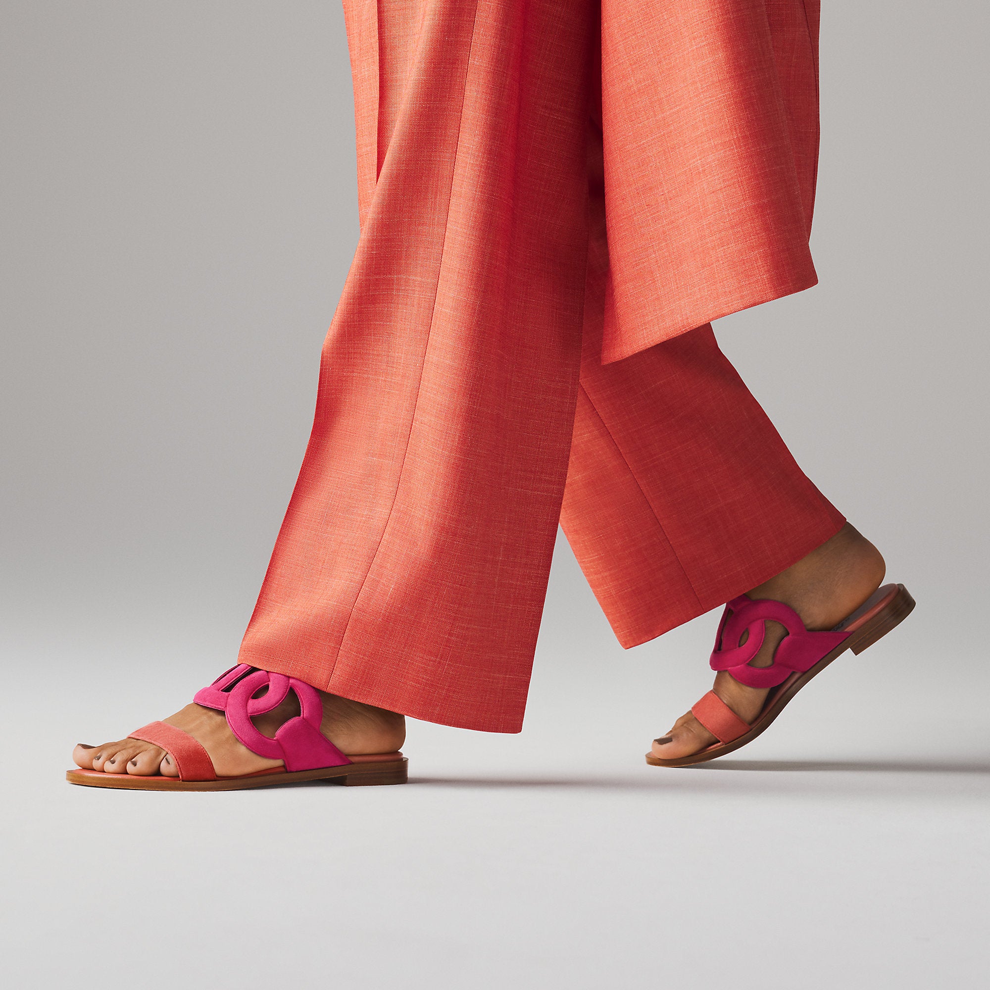 Hermes Lagune Sandal Rose Sakura