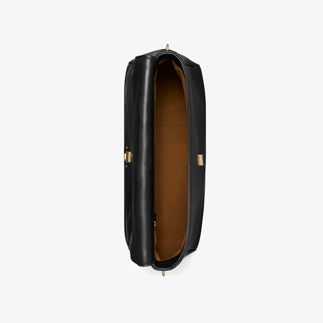 Tory Burch Large Charlie Shoulder Bag Black