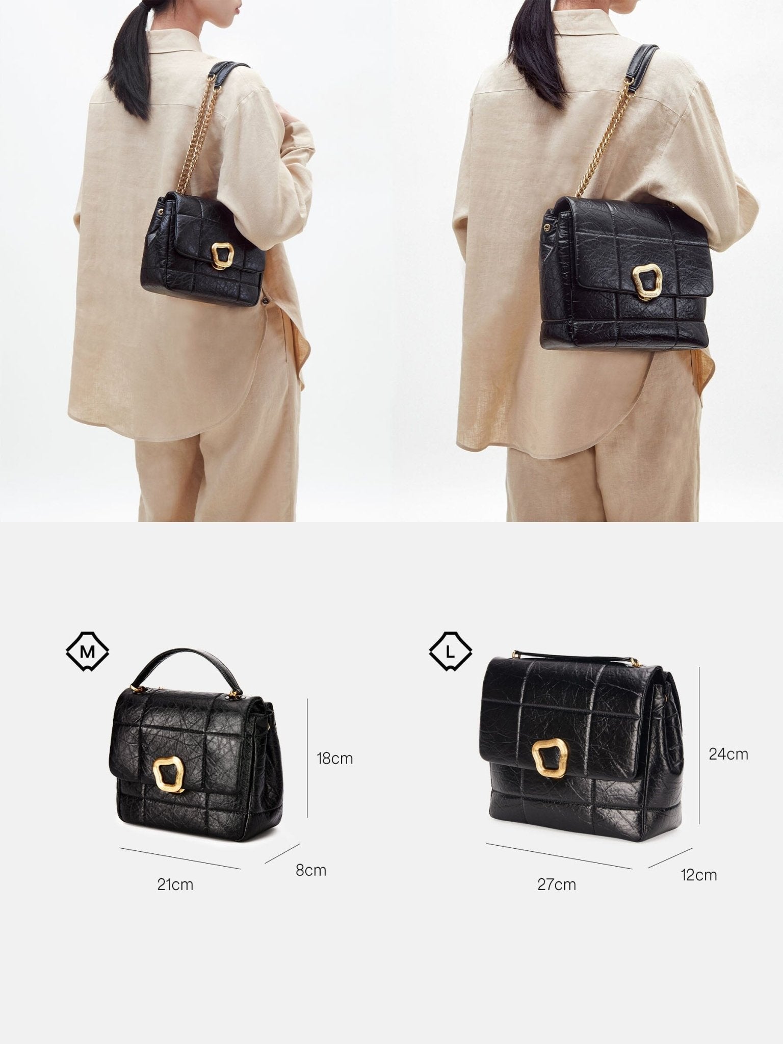 Songmont Large Chocolate Bag Pearl Grey