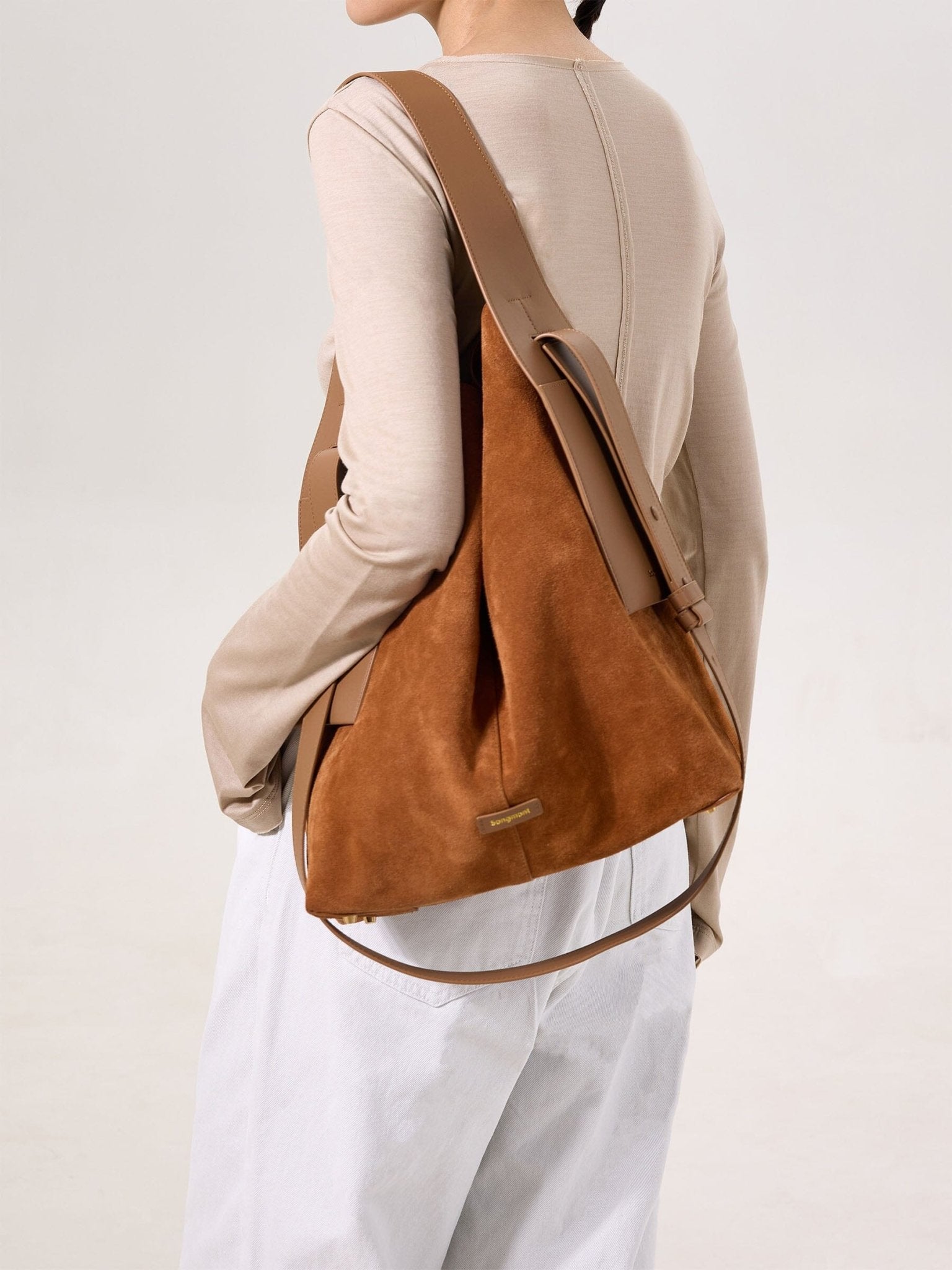 Songmont Large Drippy Tote Bag Caramel