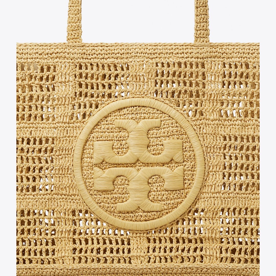 Tory Burch Large Ella Hand-Crocheted Tote Natural